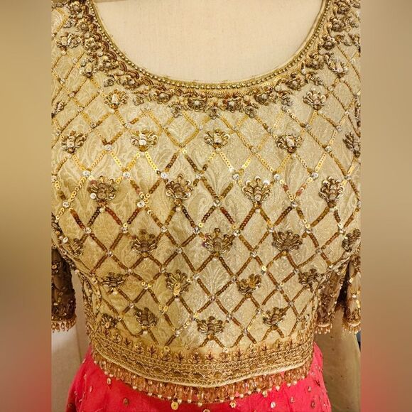 NOMI ANSARI AUTHENTIC LUXURY PAKISTANI DESIGNER COUTURE DRESS - Picture 13 of 16